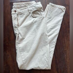 Cream corduroy jeans size 30